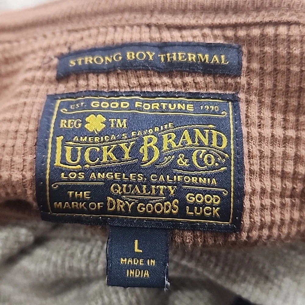 Lucky Brand Color Block Long Sleeve Thermal